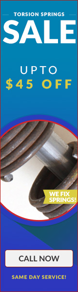 45 off torsion springs repairs